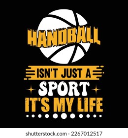 HANDBALL TYPOGRAPHY AND SVG FOR T SHIRT FOR GROOVY DESIGN