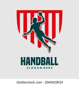 Handball vector illustration design template