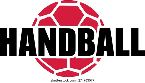 Handball Word and Ball