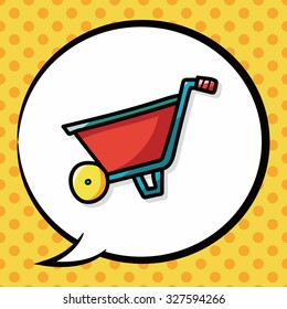 handbarrow color doodle, speech bubble