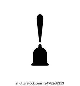handbell solid icon vector design good for web or mobile app