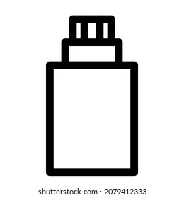 handbody icon with black outline style