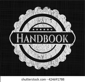Handbook chalkboard emblem