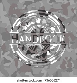 Handbook grey camouflaged emblem