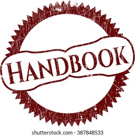 Handbook grunge stamp