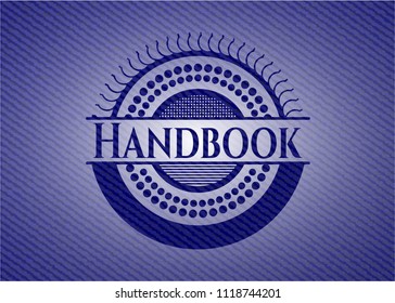 Handbook with jean texture