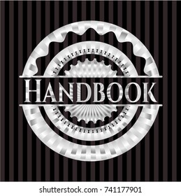 Handbook silvery emblem