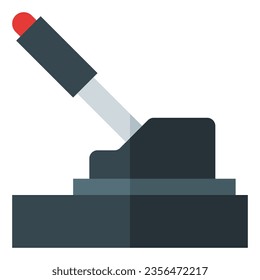 Handbrake. Vector flat icon of a car or automobile, symbolizing a machine for driving. It is presented in a flat style, suitable for mobile concepts and web design