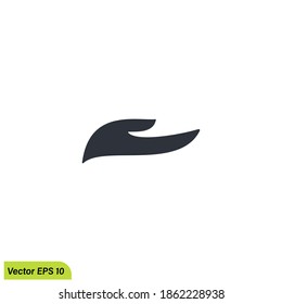 handcare icon logo template simple design element