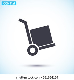 Handcart box Icon