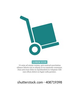 Handcart box Icon
