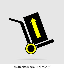 Handcart box Icon