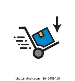 Handcart Buy Icon In Trendy  Design Vector Eps 10