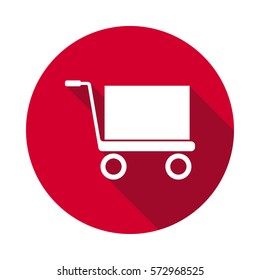 handcart flat icon