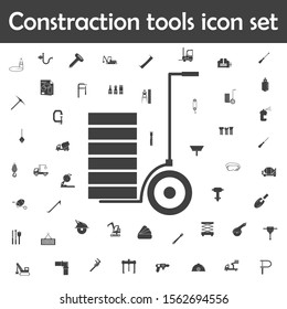 Handcart icon. Constraction tools icons universal set for web and mobile