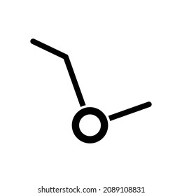 handcart icon, dolly vector, service illustration