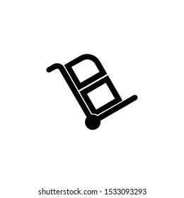 Handcart icon on white background. Vector illustration