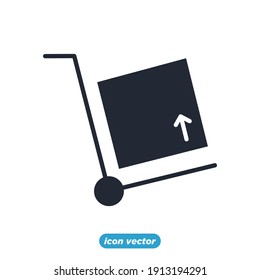 handcart icon. Shopping and Market symbol template for graphic and web design collection logo vector illustration