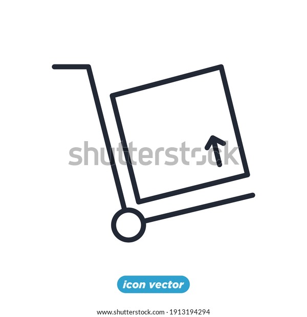 handcart icon.\
Shopping and Market symbol template for graphic and web design\
collection logo vector\
illustration