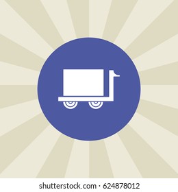 handcart icon. sign design. background