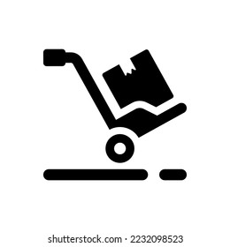 Handcart icon (Simple vector illustration)