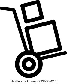 Handcart icon template design trendy on white background..eps
