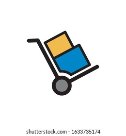 Handcart Icon In Trendy  Design Vector Eps 10