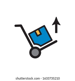 Handcart Icon In Trendy  Design Vector Eps 10