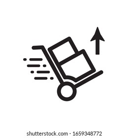 Handcart Icon In Trendy  Design Vector Eps 10