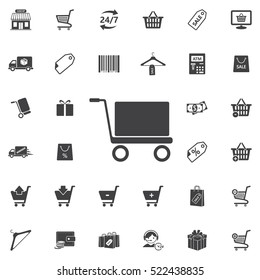 handcart icon. Universal Shop set of icons for web and mobile