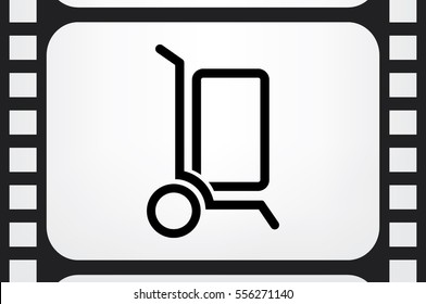 handcart icon vector