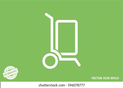 handcart icon vector