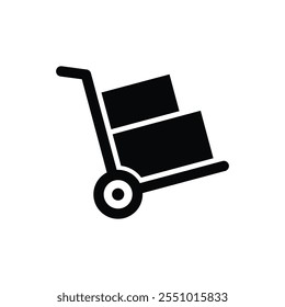 handcart icon vector design isolated on white background