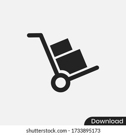 Handcart icon vector eps 10