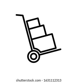 Handcart icon vector illustration trendy.