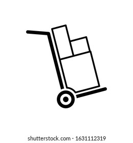 Handcart icon vector illustration trendy.