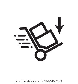 Handcart, Sell, Buy Icon In Trendy  Design Vector Eps 10