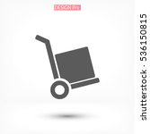 handcart  vector icon