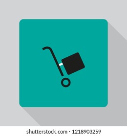 handcart vector icon