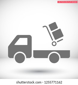 handcart vector icon