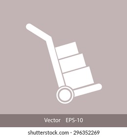 Handcart vector  icon