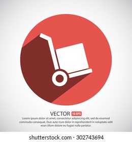 handcart  vector icon