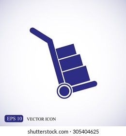 Handcart vector  icon