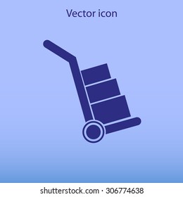 Handcart vector  icon