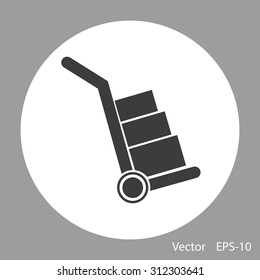 Handcart vector  icon