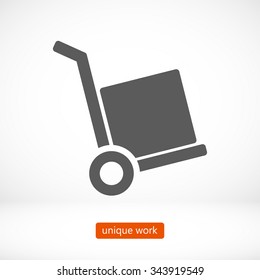 handcart  vector icon