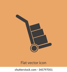 Handcart vector  icon