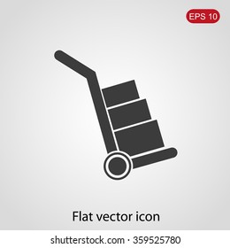 Handcart vector  icon