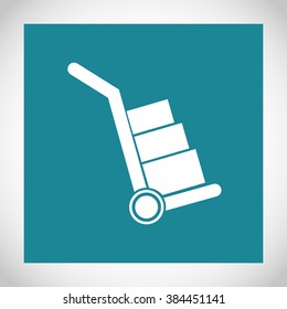 Handcart vector  icon
