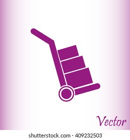 Handcart vector  icon
